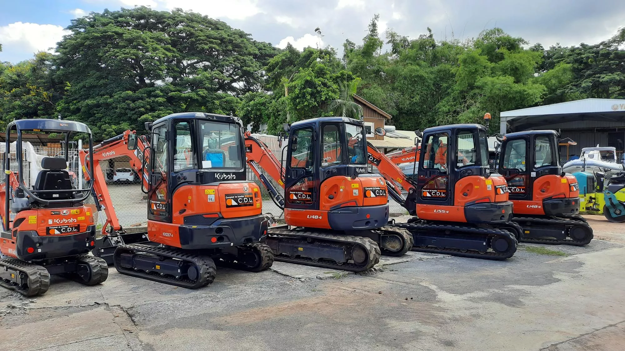 Location mini pelle de 1,7T à 8T